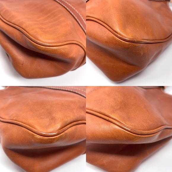 Vintage Gucci Leather Double Strap Shoulder Bag - Picture 5 of 14